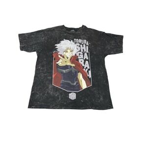 My Hero Academia Tomura Shigaraki Graphic Print T-Shirt Black‎ M